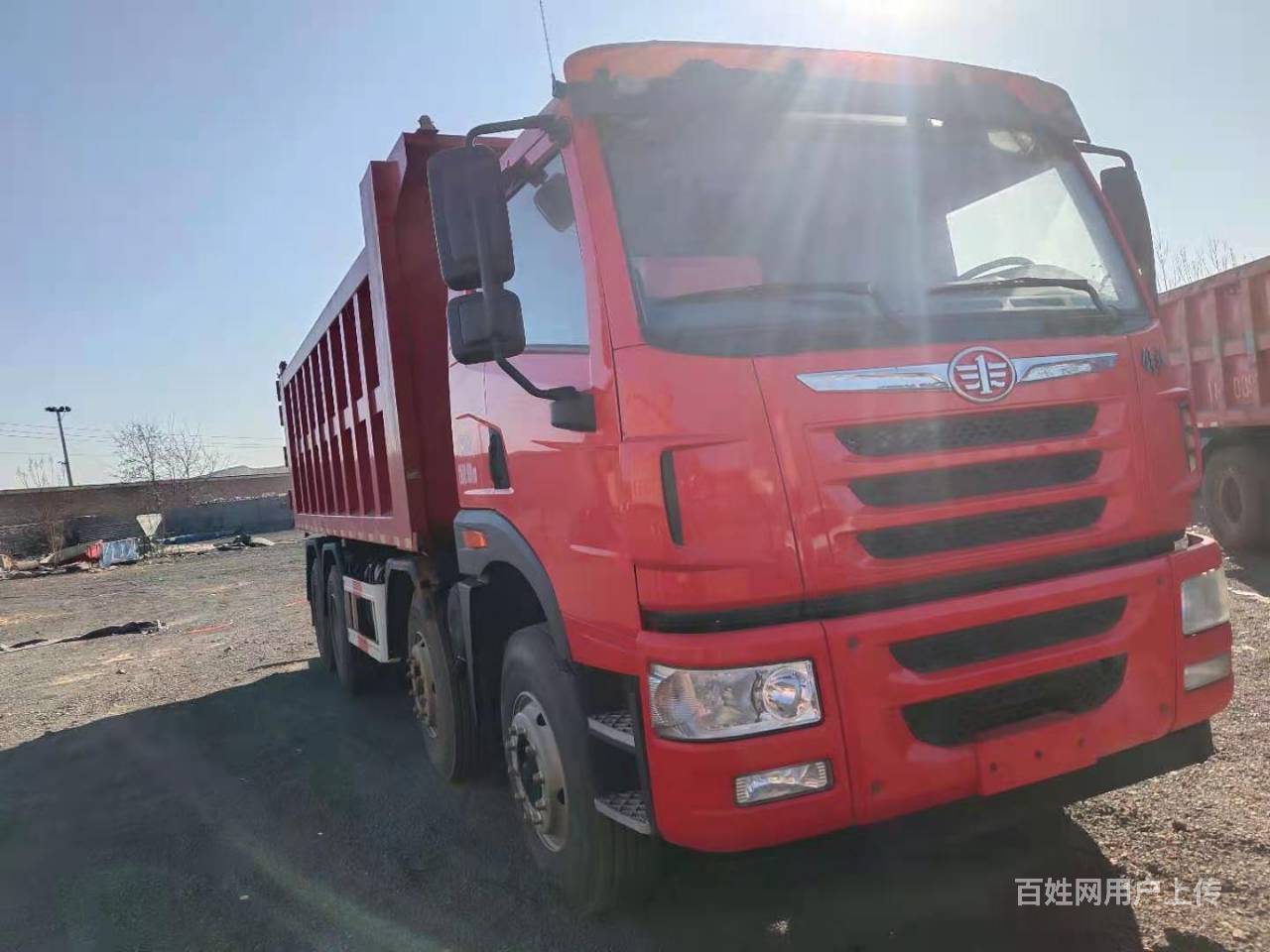 转让纯新车解放悍威前四后八轻型自卸车290马力