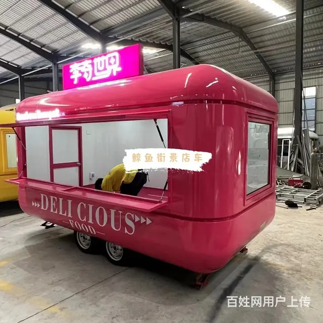 网红新型餐车网红爆款主题餐车商业引流可移动售卖咖啡 - 图片 3