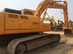 出售现代220二手挖机，免检，手续齐全