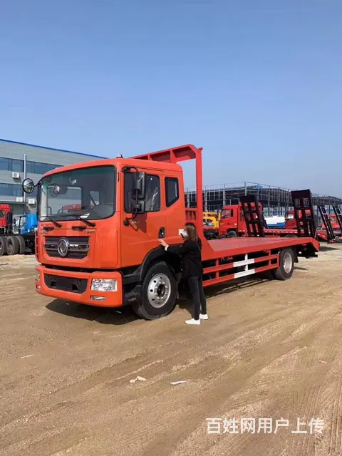 东风D9平板车12吨挖掘机平板车拖车可加水箱 - 图片 7
