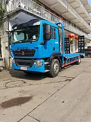 重汽豪沃TX单桥低平板拖车 图片配置价格