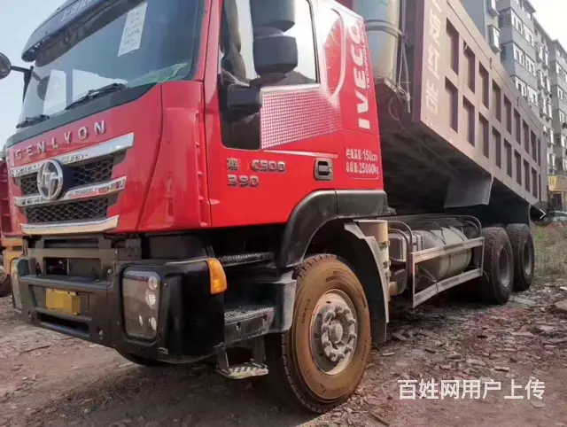 红岩杰狮390马力后八轮车厢6米带全保 - 图片 4