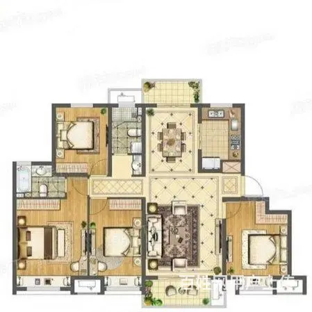 康馨园南区，三室两厅两卫，电梯房家具家电齐全拎包入住 - 图片 11