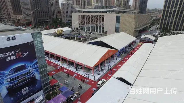定制美食节篷房 户外临时餐饮帐篷 节庆活动大棚 - 图片 1