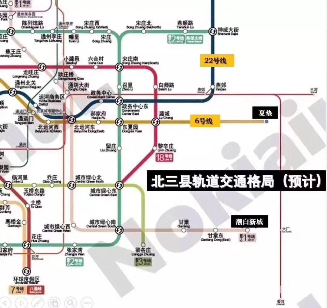 大厂地铁规划公交线路那个楼盘去北京更方便