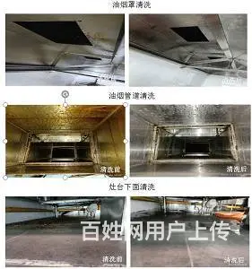 昆山开发区工厂食堂油烟机清洗风机清洗 - 图片 4