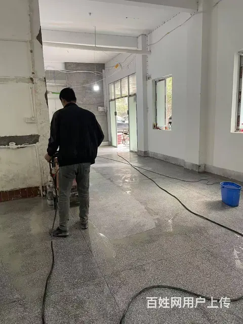 广州石材打磨抛光旧地面翻新结晶养护水磨石镜面处理 - 图片 1