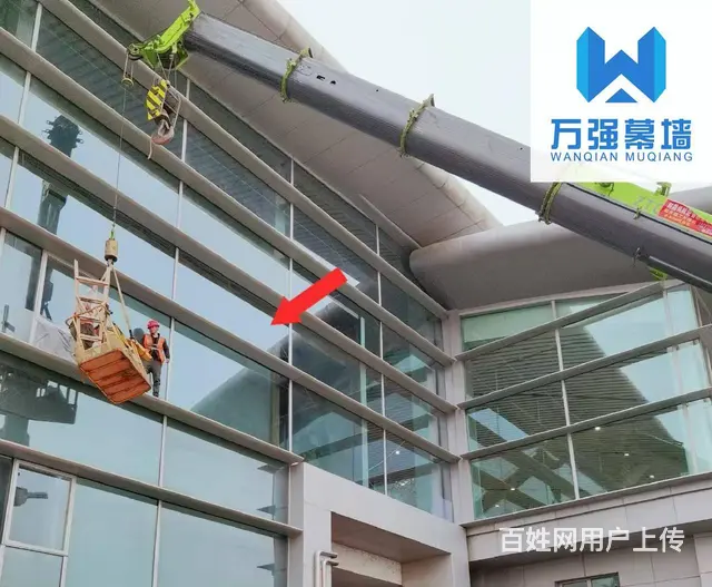 成都写字楼幕墙玻璃安装更换工程 - 图片 2