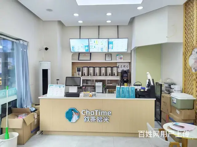 （易转介绍） 柯桥蓝天市心广场临街店面客源稳定奶茶店转让 - 图片 4
