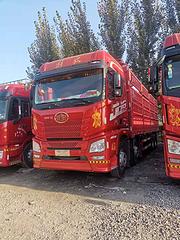 原版二手解放9.6米高栏载货车  国五 前四后八