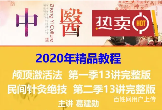 葛建勋一二季颅顶激活术民间针灸绝技视频教程网盘下载 - 图片