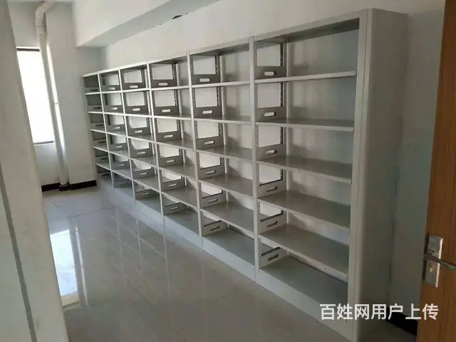 图书馆书柜图书馆书架昆明图书馆钢制双面书架密集柜 - 图片 6