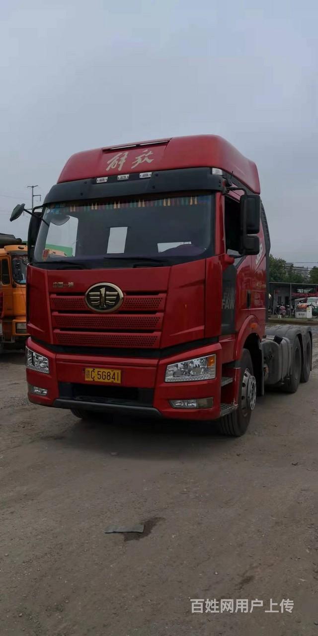 公司刚回500马力领航版解放j6p牵引车,首付8万