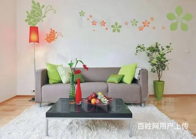 平果市沙发背景墙墙体彩绘手绘 - 图片 8