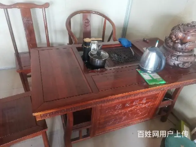 实木泡茶桌，使用一年多还很新新场地换风格 - 图片 4