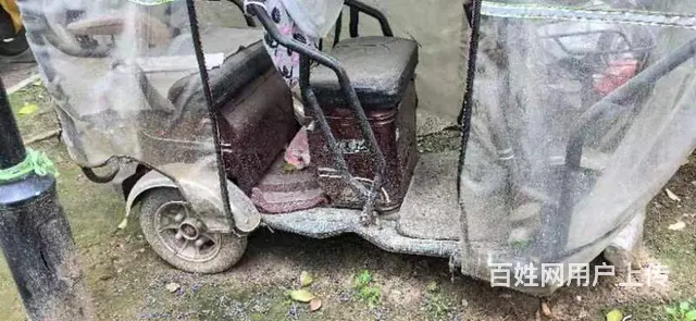 艾美达接小孩上下学电动小三轮车（有棚 - 图片