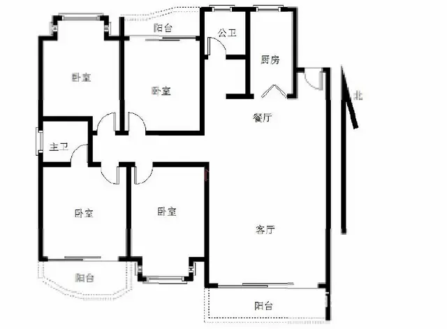 思北BRT旁 源昌国际城 4室2厅2卫 电梯房 166平 - 图片 12