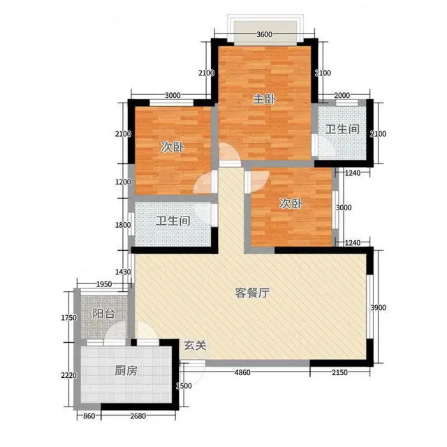 全新精装三房 看房方便 - 图片 12