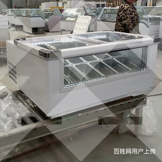 三轮车用摆摊冰柜冰淇淋柜速冻柜工厂 - 图片 6