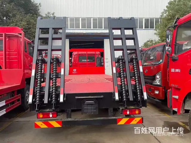 国六东风D3V后八轮平板车 平板拖车 全国包送车 - 图片 4