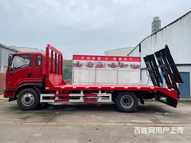 陕汽轩德X9单桥挖机拖车 国六云内184马力平板 - 图片 3