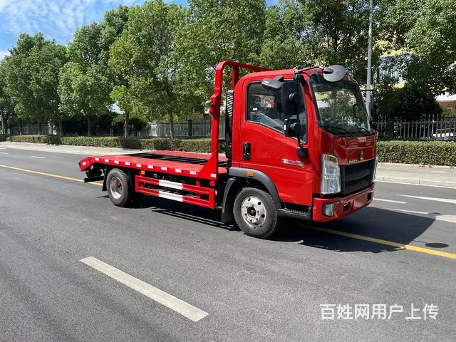 国六蓝牌重汽豪沃 拉60　75挖掘机平板车可分期 - 图片 8