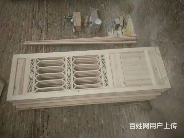 四川成都实木花格门中式窗实木大门 - 图片 7