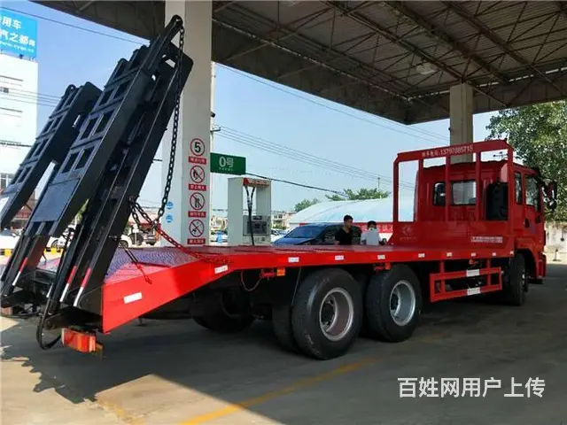 程力平板车厂家 东风后双桥六缸发动机平板车 - 图片 4