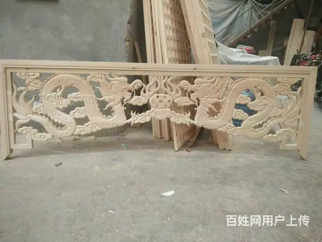 四川花格木窗中式门实木挂落花格挂落 - 图片 1