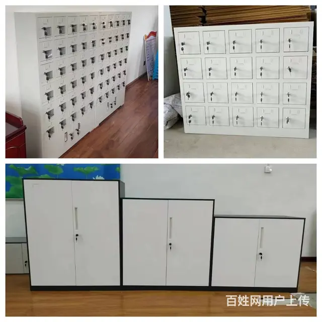 彩色学生书包柜学校教室储物柜班级收纳柜带锁多格柜 - 图片 4