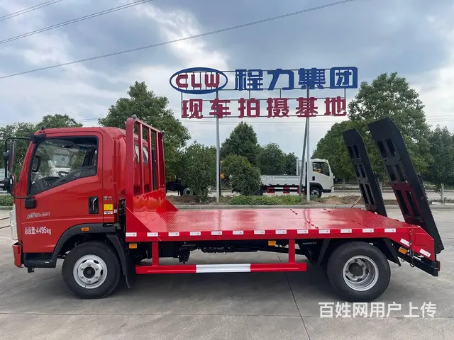 蓝牌60钩机拖板车 重汽豪沃平板车价格便宜包上牌 - 图片 12