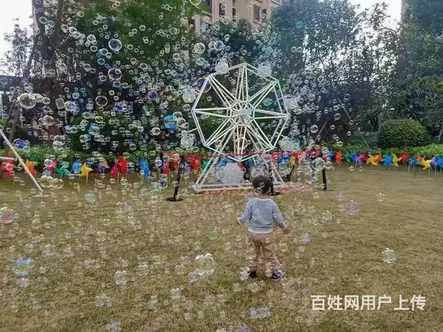 商场房地产景区农庄引流打卡设备 摩天轮泡泡机 暖场 - 图片 3