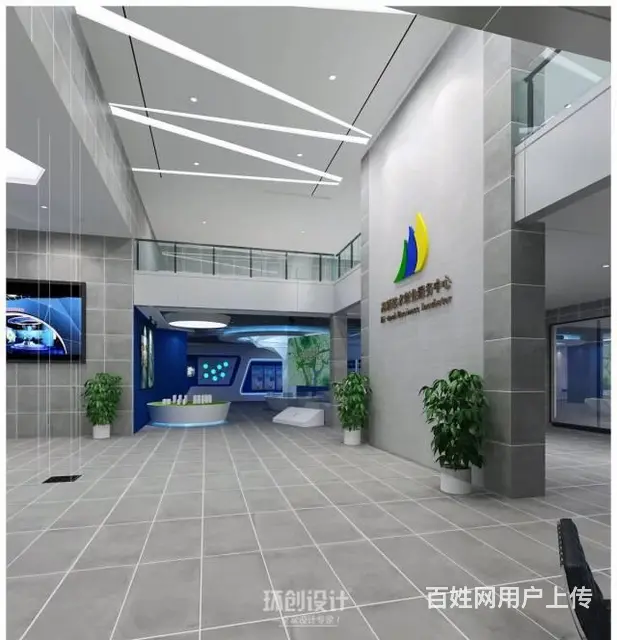 淄博企业展厅设计_多媒体科技展厅装修_淄博展厅施工 - 图片 1