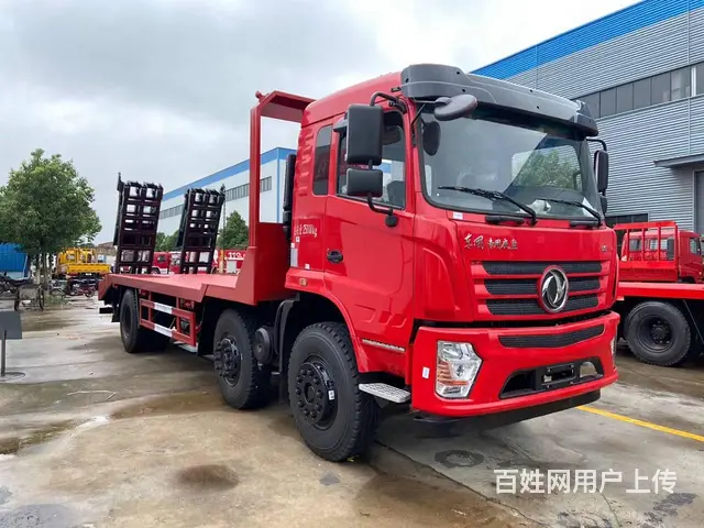 黄南哪里买25吨挖机解放前四后四平板车小三轴拖车 - 图片 7