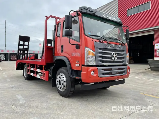 玉柴180马力大运单桥挖机平板车 厂家报价 - 图片 1