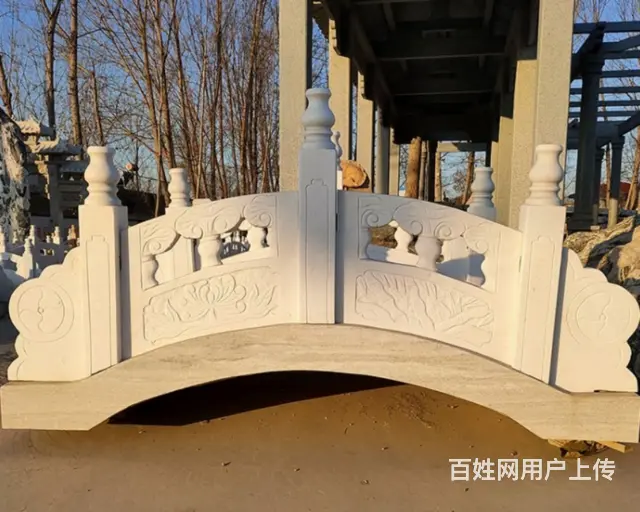 石拱桥|景观石雕桥汉白玉石雕 - 图片 2