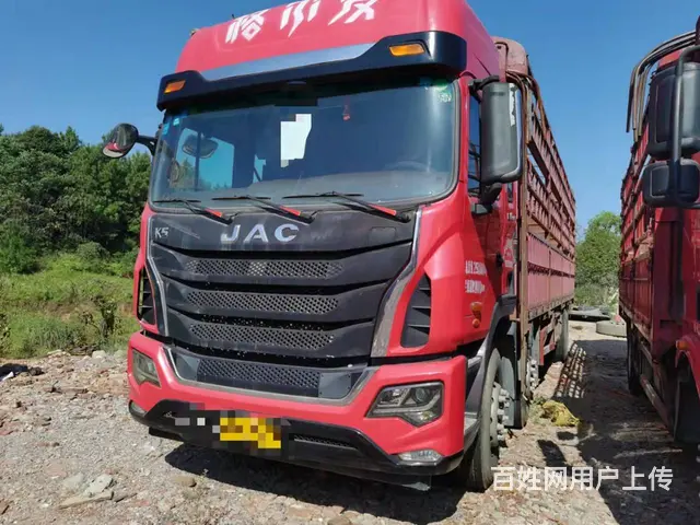 二手江淮K5前四后四高栏9米6货箱260马力 - 图片 1
