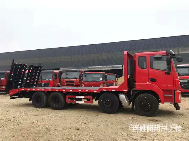 新款350马力东风四桥35吨挖机平板拖车全国送车上门 - 图片 4