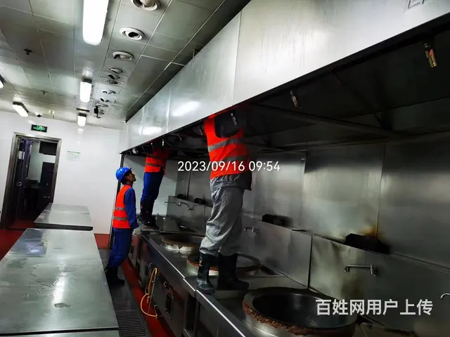昆山陆家机关单位厨房会所酒店排烟系统清洗 - 图片 6