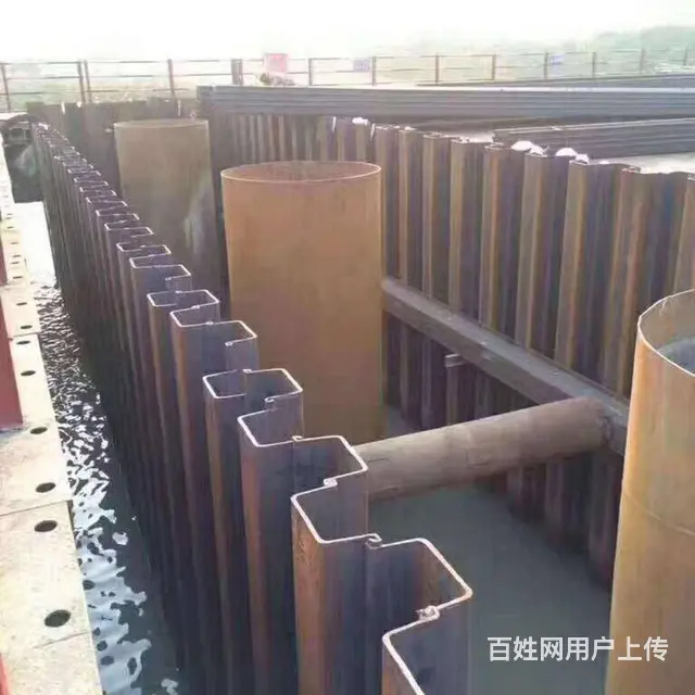 商丘拉森桩施工钢板桩租赁打桩机出租拉森钢板桩租 - 图片 4