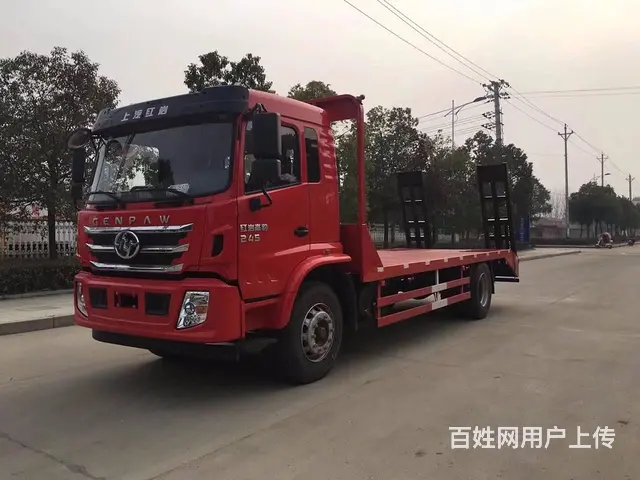 甘孜厂家直销红岩   拖8吨-30吨挖机平板车 - 图片 3