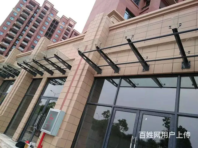 钢结构门头玻璃雨棚 地下车库出入口钢化玻璃雨棚安装 - 图片 2