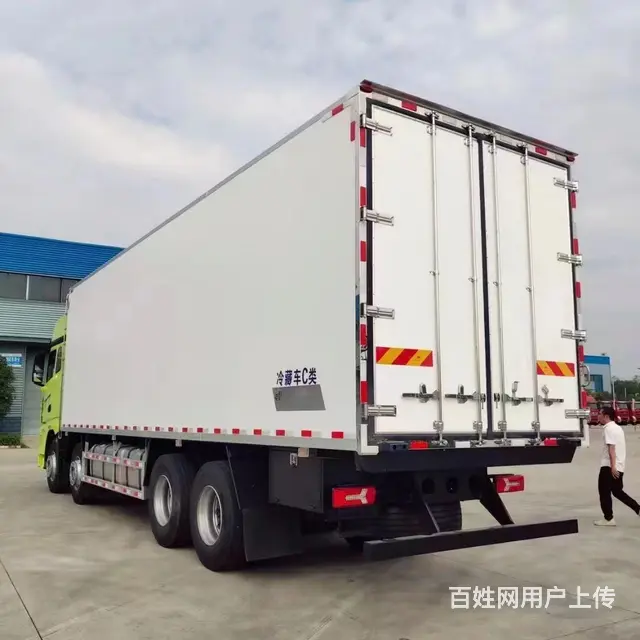 解放前四后八9米6冷藏车冷链车价格 蔬菜瓜果冷藏车 - 图片 9