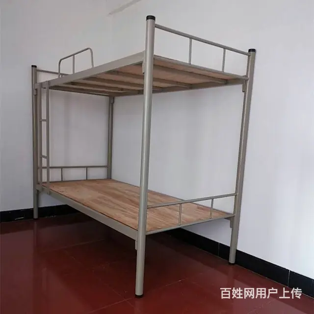 厦门上下铺双层铁床工地员工宿舍铁床公寓双层床批发 - 图片 3