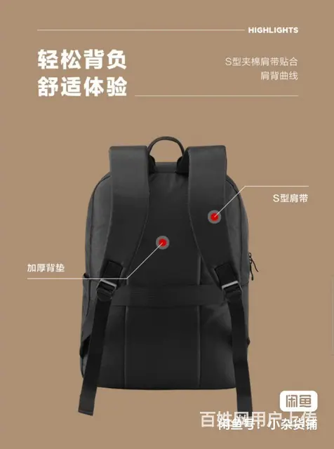 全新i新秀丽双肩背包.休闲电脑包商务包学生包 - 图片 6