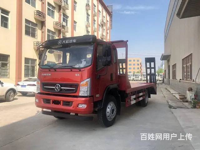 拉120挖机135挖机板车湖北大运黄牌平板车可分期 - 图片 2
