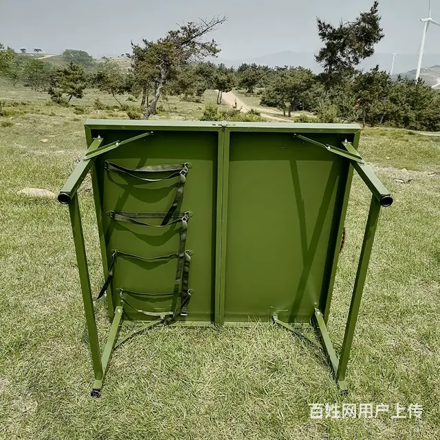 现货直供1*1米野营折叠餐桌户外手提便携式后勤战备 - 图片 3