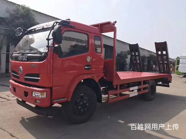 东风福瑞卡单桥平板车锡柴140马力拖12吨挖机板车 - 图片 12