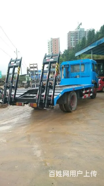 平板挖掘机拖车 - 图片 2