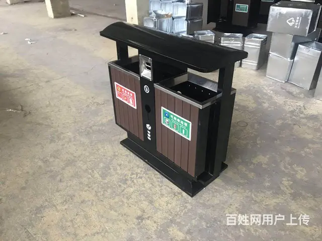 医疗垃圾桶 大号塑料环卫户外垃圾桶加厚带盖带轮翻盖 - 图片 6